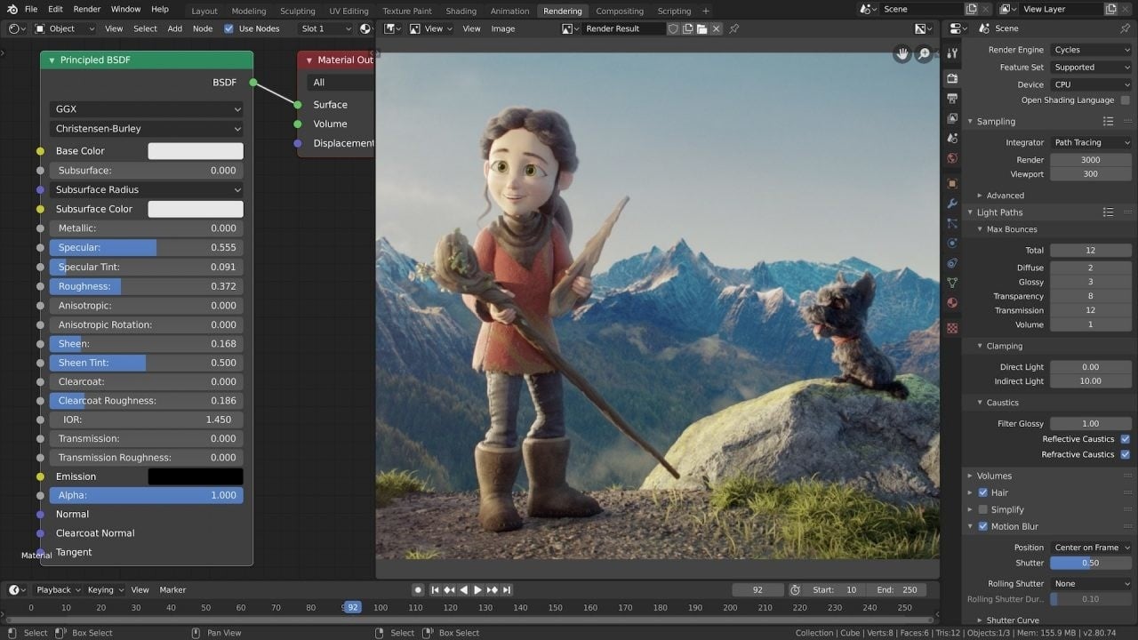 Blender интерфейс